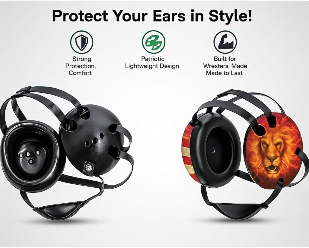 Fire Lion Wrestling Headgear