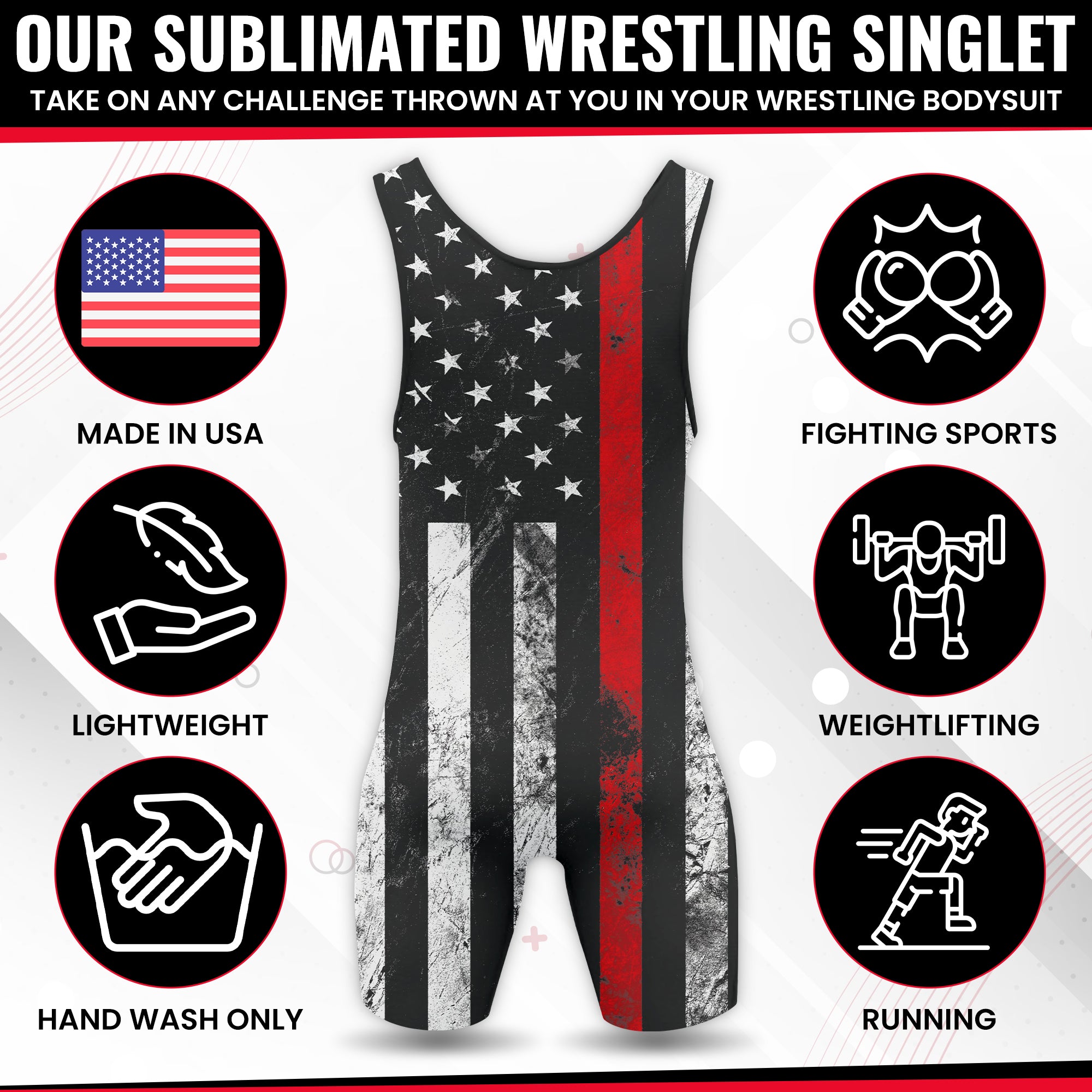 American Flag Fire Singlets