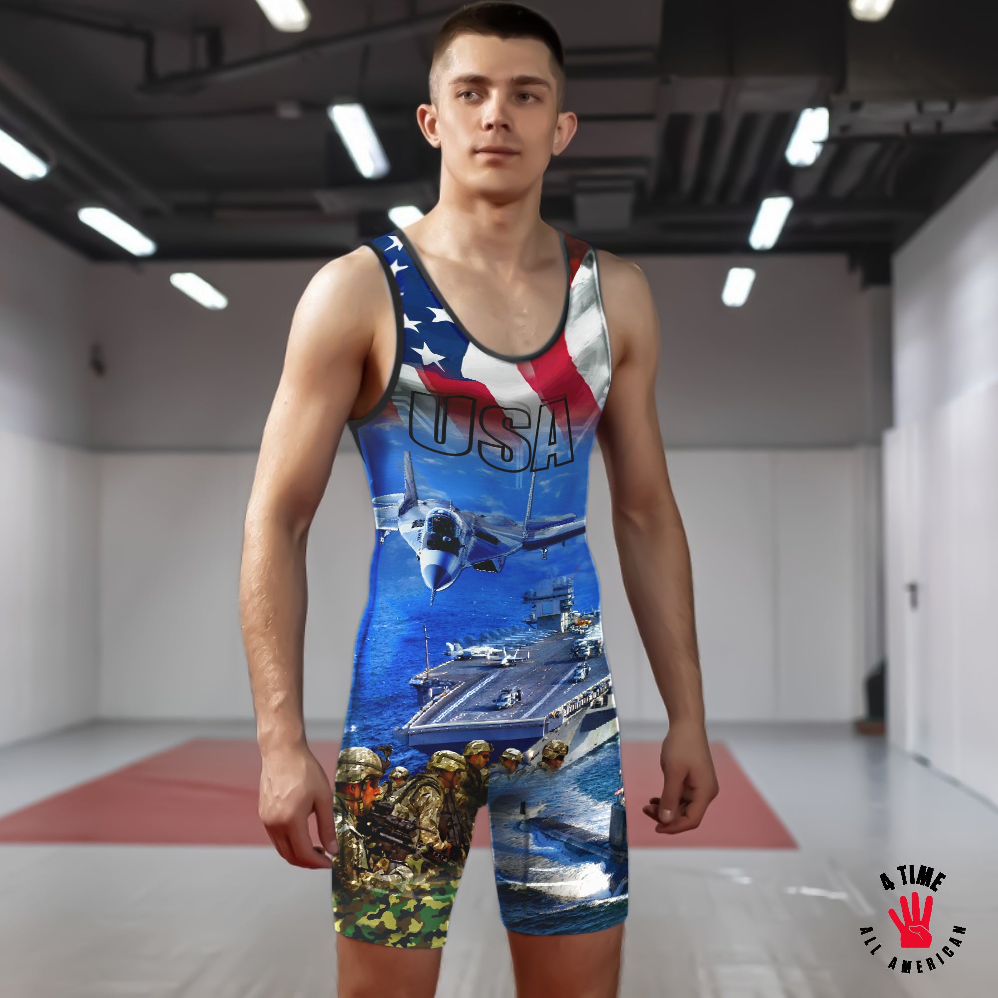 Army - Navy wrestling singlet