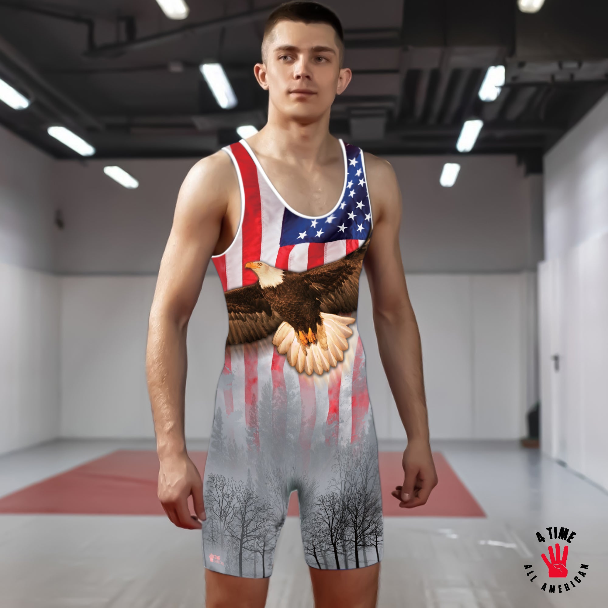 Isaiah 40 Eagle Wrestling Singlet