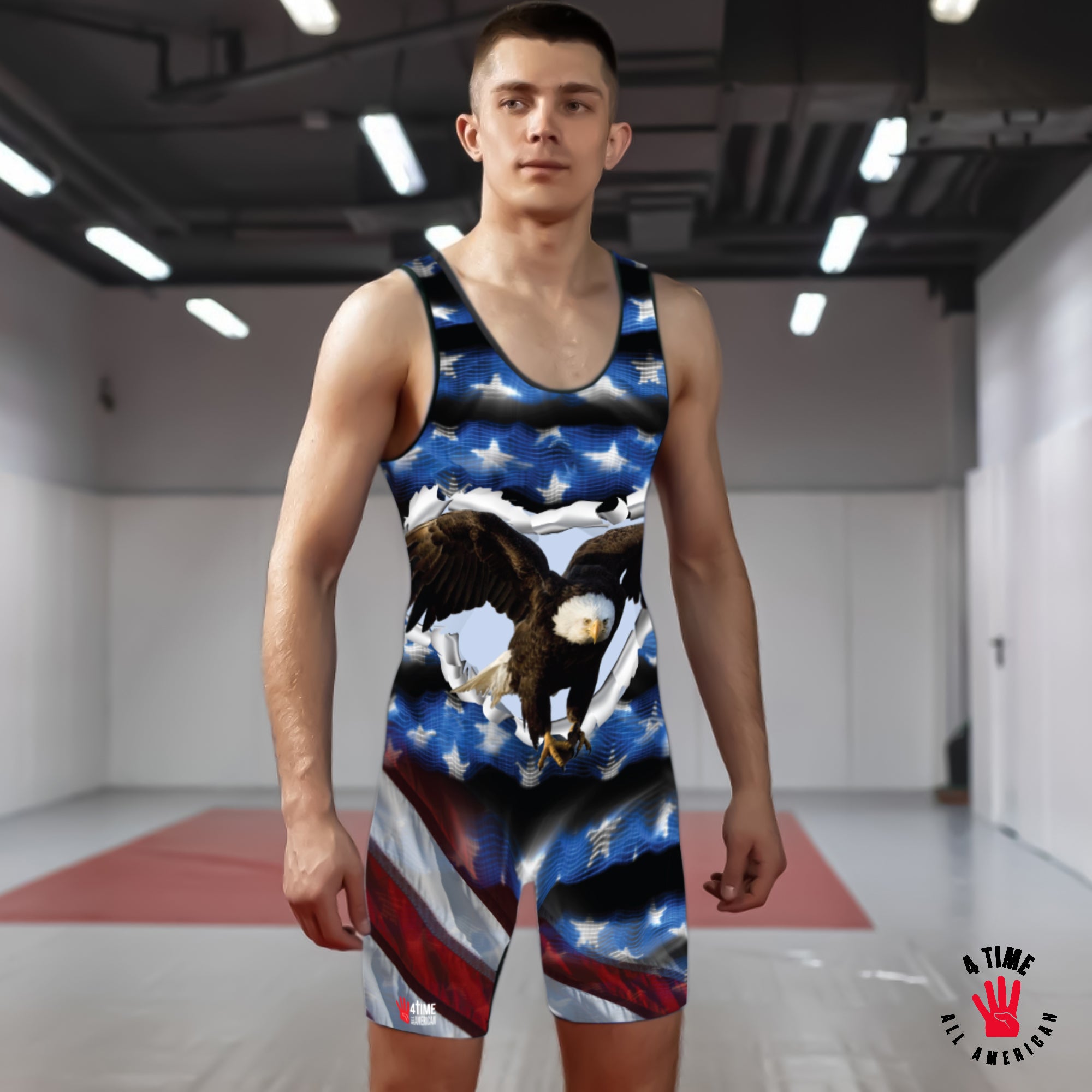 USA Eagle Wrestling Singlet