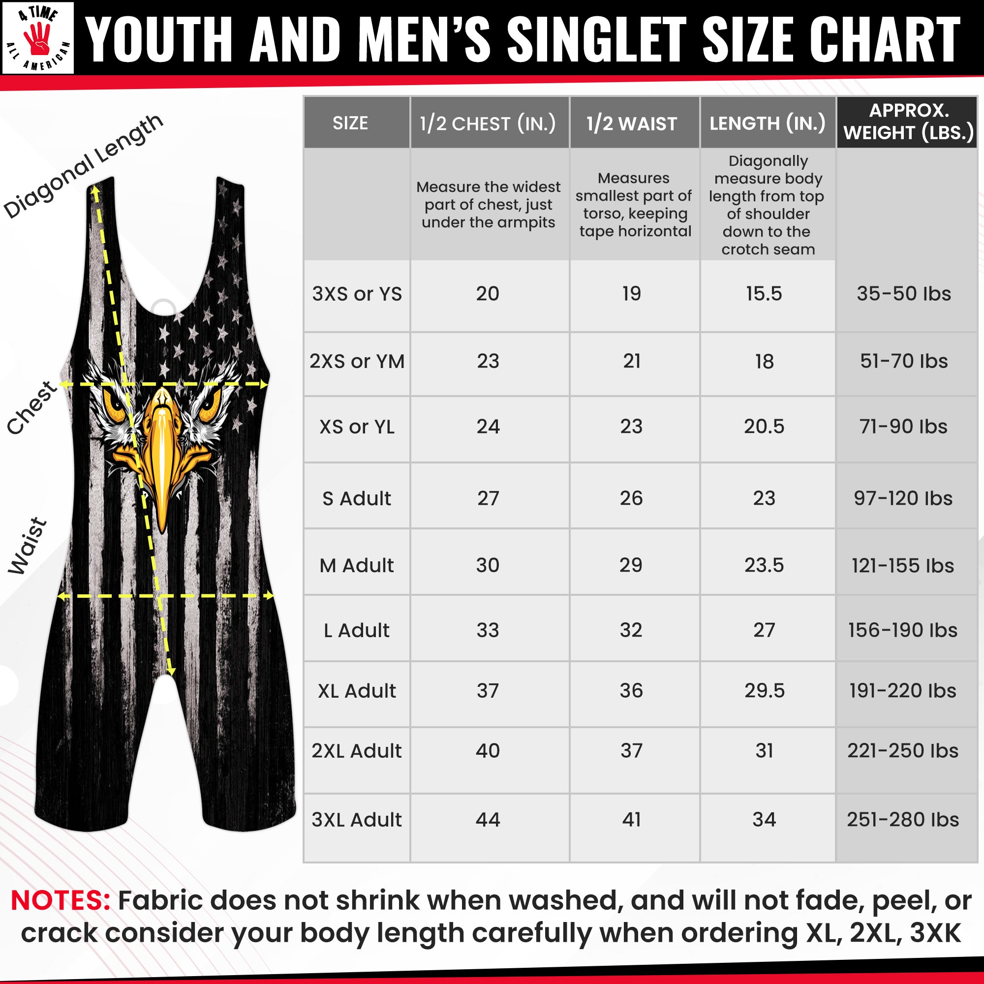 Eagle Flag Singlet