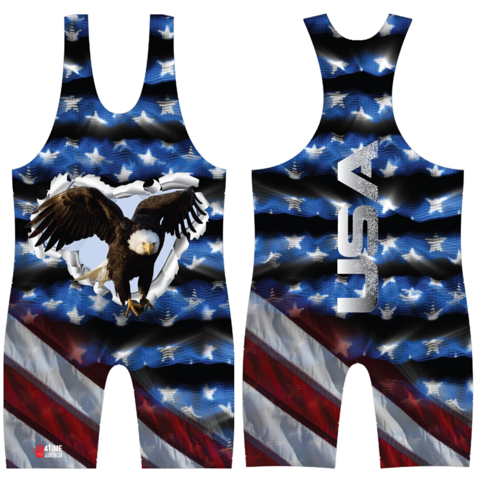 USA Eagle Wrestling Singlet